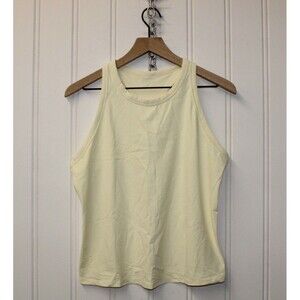Athleta Transcend Racerback Tank Top Yellow Yoga‎ Running Athleisure Size XL